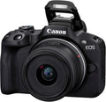 Canon EOS R50 Systemkamera mit RF-S 18-45mm IS STM Objektiv - spiegellose Kamera mit 4K Video - Motiverkennung für Personen Augen Tiere Fahrzeuge - bis 15 Bilder pro Sekunde