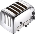 DUALIT Combi Toaster 2 x 2 - Vier Toastplätze in kombinierter Ausführung - Edelstahlgehäuse mit Chrom Oberfläche - Professioneller Toaster für Toast und Frühstücksservice