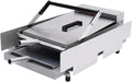 Hamburger Toaster Grill Bun Brötchenbäcker - 2000W Double Maschine für Burgerbrötchen - Zeit und Temperaturkontrolle von 50 bis 300 Grad - Edelstahlgehäuse für Küche und Gastronomie