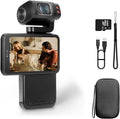 ORDRO M3 Pocket Camcorder - 5K Videokamera mit 30 Bildern pro Sekunde - 3,5 Zoll drehbarer Touchscreen - 3250 mAh Akku mit Nachtsicht und Zeitraffer