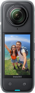 Insta360 X4 - wasserdichte 8K 360 Grad Action Cam mit 4K Weitwinkelvideo - Unsichtbarer Selfie Stick Effekt und Linsenschutz - 135 Minuten Akku mit Stabilisierung und KI Bearbeitung