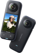 Insta360 X3 360 Grad Action Kamera - 5,7K Video und 72 MP Rundumfotos - 2,29 Zoll Touchscreen mit Stabilisierung - Sprachsteuerung Live Streaming und KI Bearbeitung