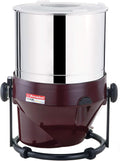 Royal Kurta Indian Premier Nassmühle - Elektrische Steinmühle mit 2 Liter Edelstahlbehälter - Tisch Nassmahlmaschine für feuchte Zutaten - Rot