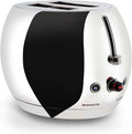 BUGATTI Romeo Multifunktions Design Toaster - Edelstahl Brottoaster mit 7 Röststufen - 4 Funktionen ohne Zange - 870 bis 1035 Watt Edelstahlfarbe