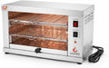 Industrieller elektrischer Quarz-Toaster - 2 Etagen Edelstahl Gastro Grill mit 3000 Watt - Herausnehmbare Krümelschublade - Profi Toastofen für Gastgewerbe