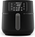 Philips Airfryer 5000 Series Heißluftfritteuse XXL - 7,2L und 1,4kg Kapazität mit 16 Funktionen - WLAN und Rapid Air Technologie - schwarzer Airfryer Modell HD9285 90