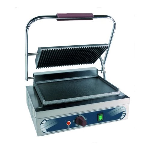 Gusseisen Platte glatt Single RS 3063 - einzelne Grillplatte zum Toasten von Sandwiches - 2200W Heizleistung - 11 kg für Küche und Gastronomie