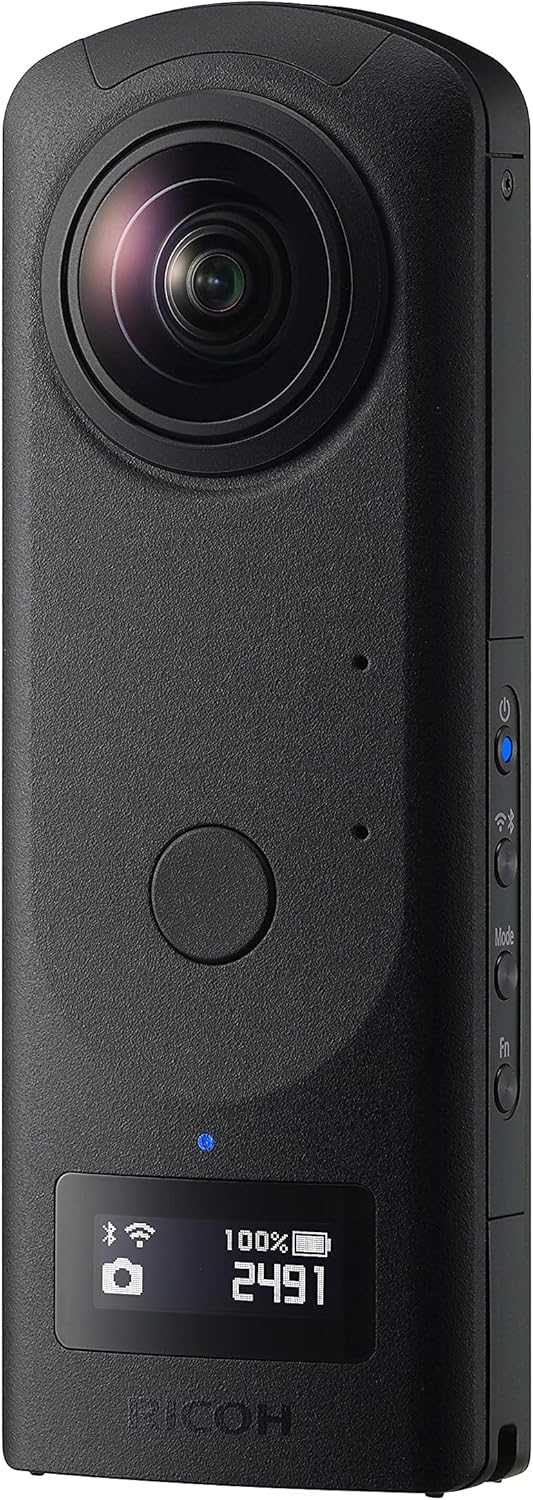 RICOH Theta Z1 51GB - 4K 360 Grad Kamera mit CMOS Sensor - 51GB interner Speicher und WLAN Bluetooth - kompakte Rundumkamera für virtuelle Touren Reisen und kreative Aufnahmen