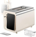 KCOAG Gewerblicher Sandwich Toaster - Frühstückstoaster mit Touchscreen und Grillfunktion - Für 6 Brotsorten mit Staubschutzabdeckung - Für Hotels Cafes und Restaurants
