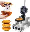 LYJIANGXIN Elektrische UFO Burger Presse - Sandwichmaker mit Antihaftbeschichtung - Einstellbare Temperatur 50 bis 300 Grad Celsius - Einzelkopf Grill für Brot und Pfannkuchen