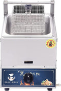 Fritteuse Gas-Chip-Friteuse - LPG Propan Außenkocher aus Edelstahl - 10 Liter Gasfritteuse für Pommes Frites - Für Zwiebelringe und Hühnchen