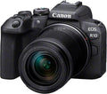 Canon EOS R10 Kamera spiegellose Camera - RF-S 18 bis 150 mm IS STM Zoomobjektiv - 15 Bilder pro Sekunde und 4K Video - Dual Pixel CMOS AF II mit WLAN in Schwarz