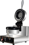 VNATWGOO SingleHead UFO Burger Maschine - 1300 Watt Panini Presse mit Temperaturregelung und Timer - Doppelseitige Heizung - Antihaft Sandwich Waffeleisen