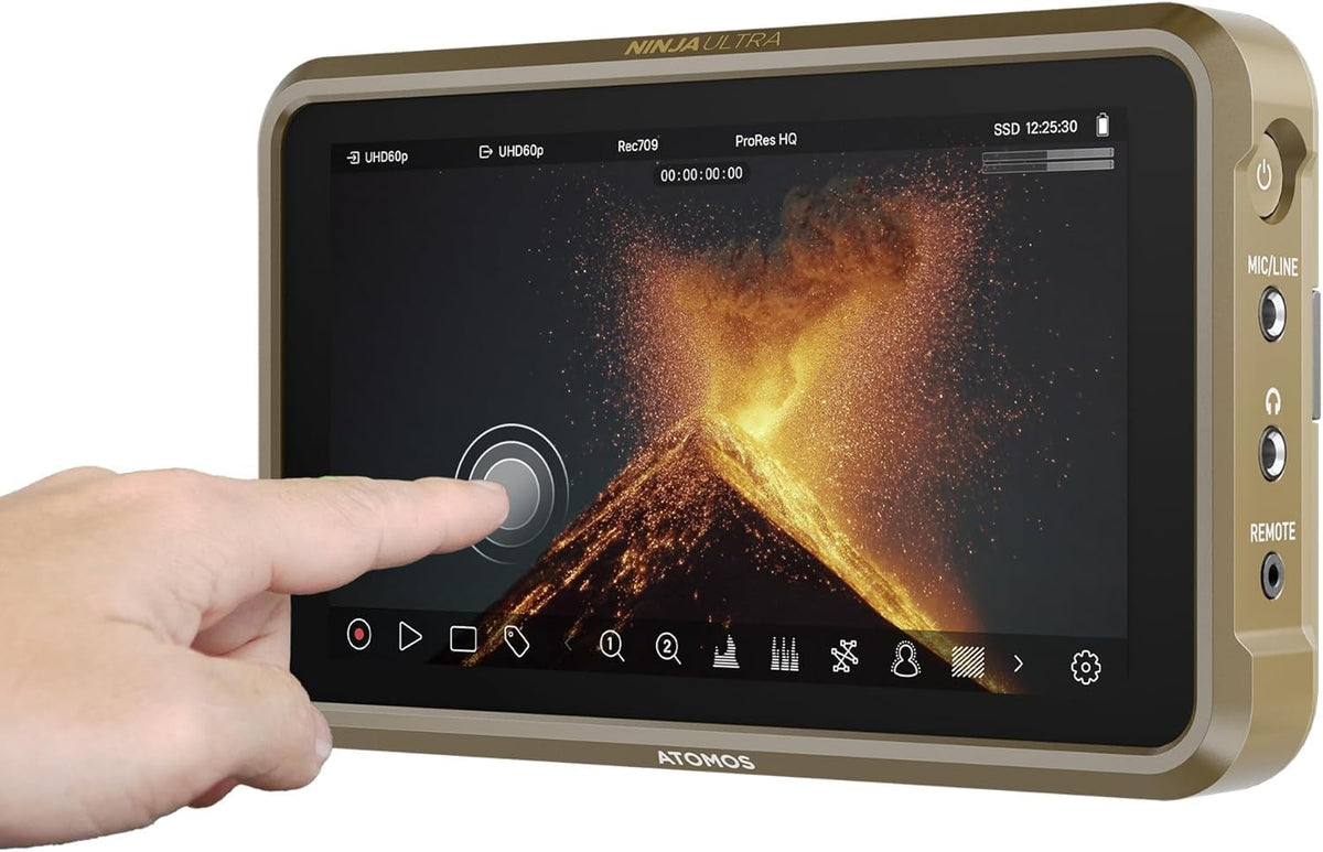 Atomos Ninja Ultra 5,2 Zoll 8K HDR Fieldmonitor und Recorder - 1000nit Touchscreen mit HDMI - 8K ProRes RAW und 4K120 Aufnahme - für DSLR und spiegellose Kameras