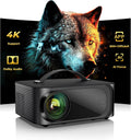 Beamer 4k Heimkino 800 plus Offizielle Apps und Dolby Audio - 1080p mit 4K Unterstützung und HDR10 - 15000 ANSI KI Fokus WiFi 6 Bluetooth 5.4 - tragbarer ONOAYO Smart mini Beamer
