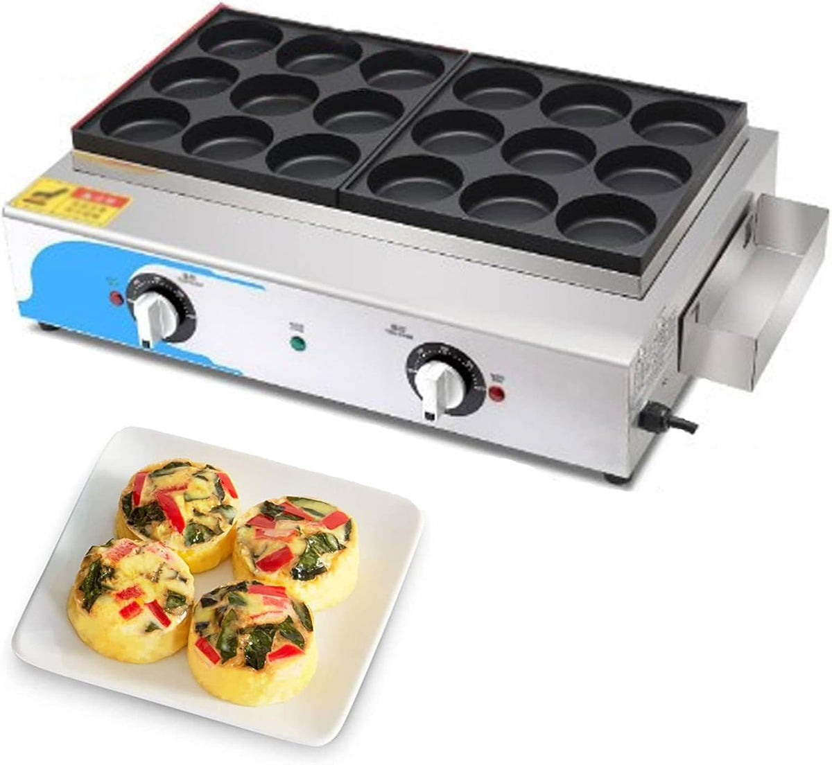 Multi Grill für Omelettes und Sandwiches - Antihaftbeschichtung für einfache Zubereitung - geeignet für proteinreiche Mahlzeiten und Snacks - kompaktes Küchengerät für Zuhause