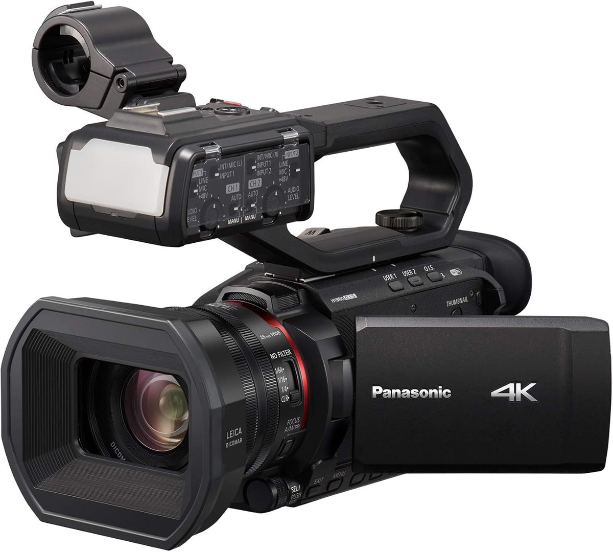 Panasonic AG CX10 Profi Camcorder - 4K Videokamera mit CMOS Sensor - HDMI und WLAN für mobile Produktion - Leichter professioneller Camcorder für Events und Aufnahmen