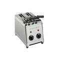 Milan Toast 7000 Toaster - Zwei Toastplätze mit 2 Zangen - Edelstahlgehäuse für Brot und Sandwiches - Kompaktes Gastro Gerät in Silber