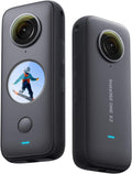 Insta360 ONE X2 - 5,7K 360 Grad Action Kamera mit IPX8 Wasserschutz - Stabilisierung Touchscreen und unsichtbarer Selfie Stick Effekt - Sprachsteuerung und automatische Videobearbeitung