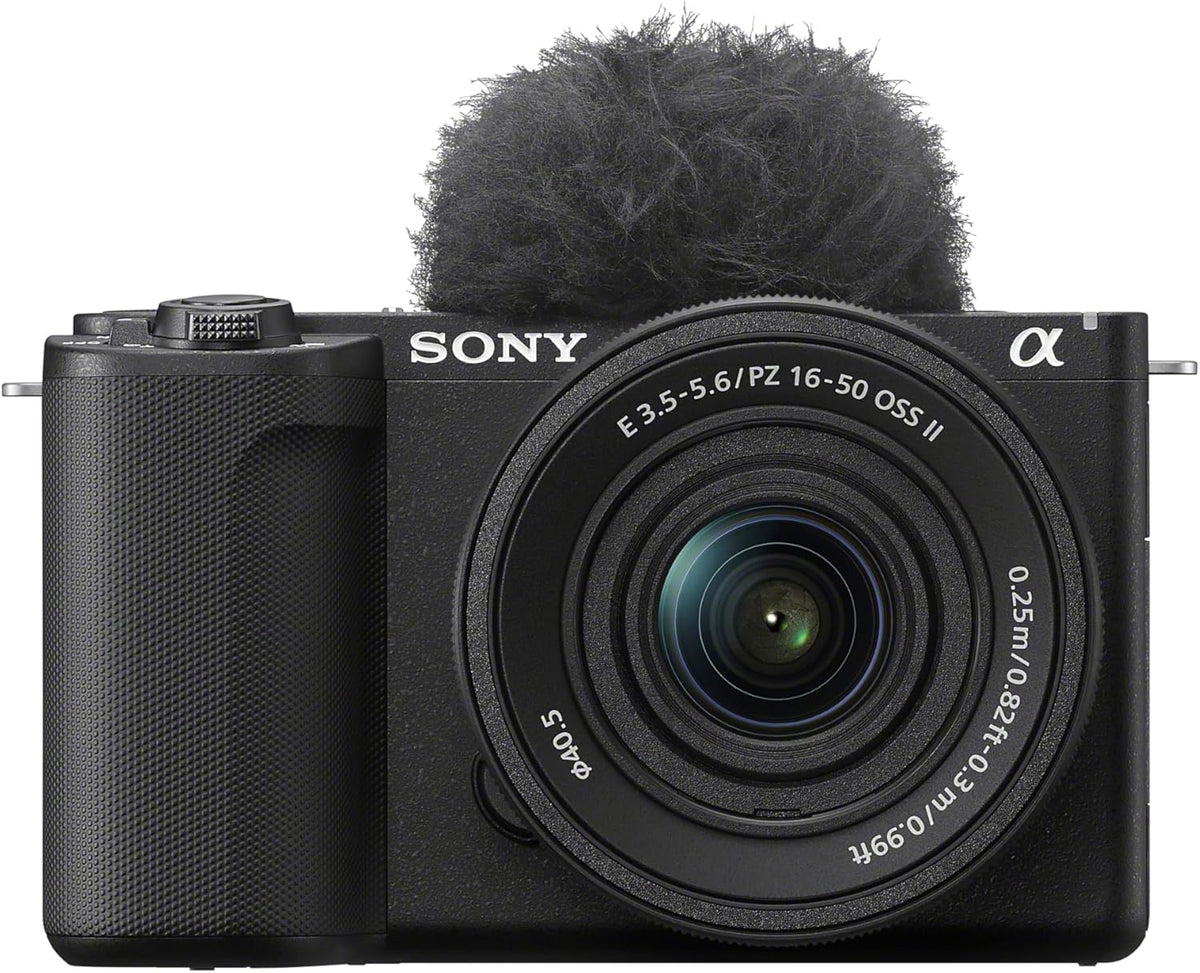 Sony Alpha ZV-E10 II Spiegellose APS-C Videokamera mit 16-50 mm f3.5-5.6 - 26MP CMOS Sensor und 4K60p - 4 zu 2 zu 2 10Bit Aufnahme - digitale Stabilisierung und Echtzeit Auto Augenfokus