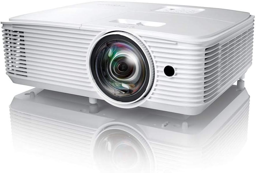 Optoma GT500XR Kurzdistanz Projektor - 4000 Lumen DLP Beamer mit XGA Auflösung - 3D und digitale Trapezkorrektur - HDMI VGA USB für Gaming und Präsentationen