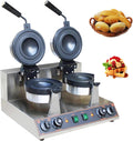 Doppel Eiscreme Burger Maker - Elektrische Hamburger und Sandwich Presse - Zwei Backeinheiten für parallele Zubereitung - Kommerzielles Gerät für Party und Gastronomie