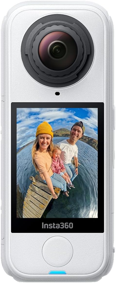 Insta360 X4 Air Polarweiß - 165 g leichte 8K 360 Grad Action Kamera - austauschbare Linsen und FlowState Stabilisierung - unsichtbarer Selfie Stick Effekt